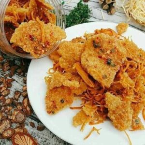Cơm cháy khô gà