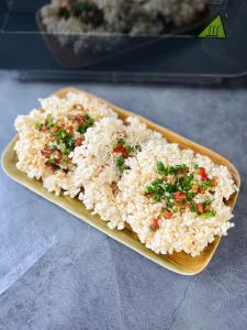 cách làm cơm cháy mỡ hành từ cơm nguội